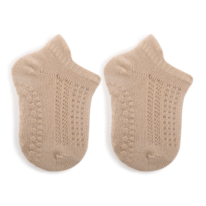 Calcetines de bebé para niños primavera nuevos calcetines de piso antideslizantes de silicona para bebés recién nacidos calcetines de algodón para niños de media pantorrilla