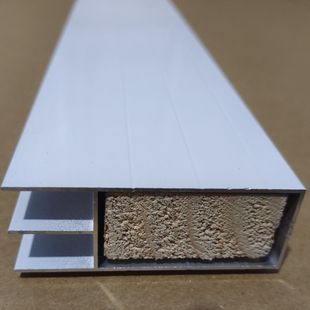 Door and window aluminum alloy profile material integral ceramic tile thickened washing table edge banding mountain-shaped aluminum alloy stove