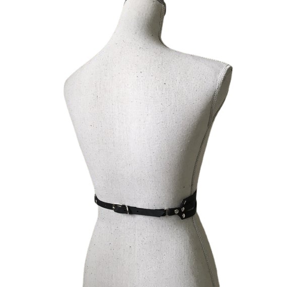 Leather multi -layer belt dance accessories red white black poly color optional