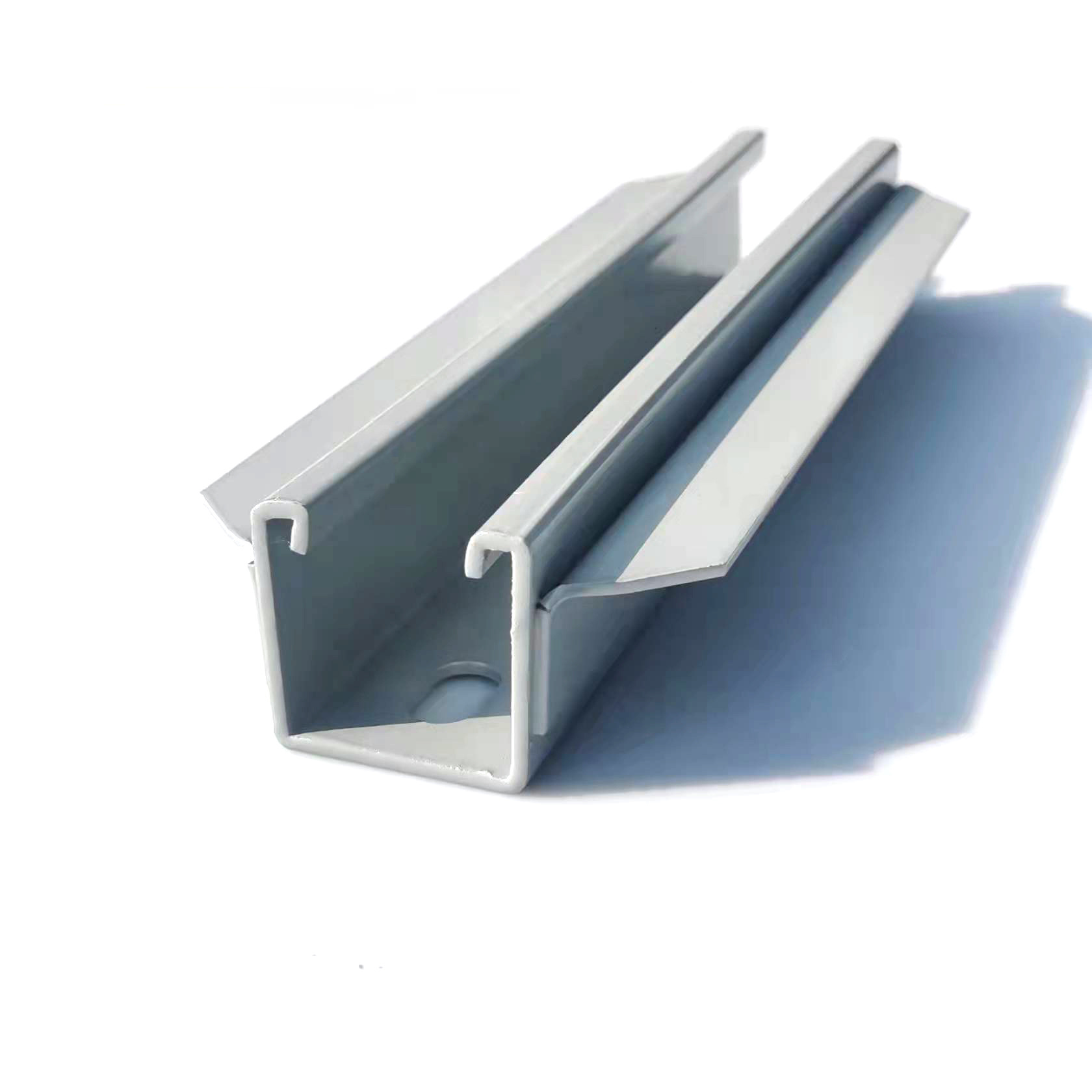 厂家现货喷塑C型钢烤漆C型钢 有孔喷塑抗震支架喷塑C型钢 特定