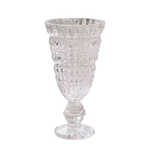 Twist Waist Pearl Point Glass Vase Transparent Flower Pot Water Growing Living Room Ornament Design Style Fresh Flower Dining Table Decoration Set
