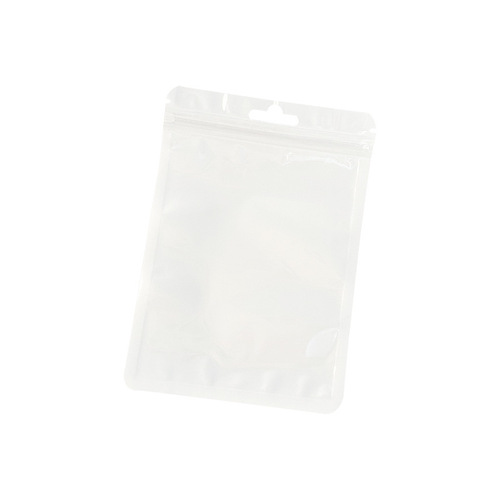 Colorful Macaron Self-Sealing Bag, Stationery Small Item Storage Packaging Bag, Skeleton-Added Thickened Transparent Sealing Bag for Wholesale