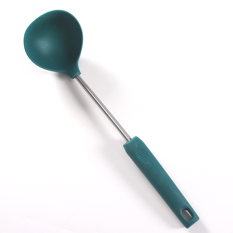 Utensilios de cocina, espátula de silicona, tubo pequeño de acero inoxidable 430, espátula de cocina, espátula de silicona, pala de cocina, valla, utensilios de cocina de silicona