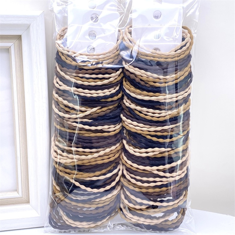 Recomendar 5 tarjetas Diamond Ball Pearl banda de goma cuentas de oro banda para el cabello cuerda para el cabello dos yuanes tienda accesorios para el cabello accesorios para la cabeza SUMINISTRO DE puesto