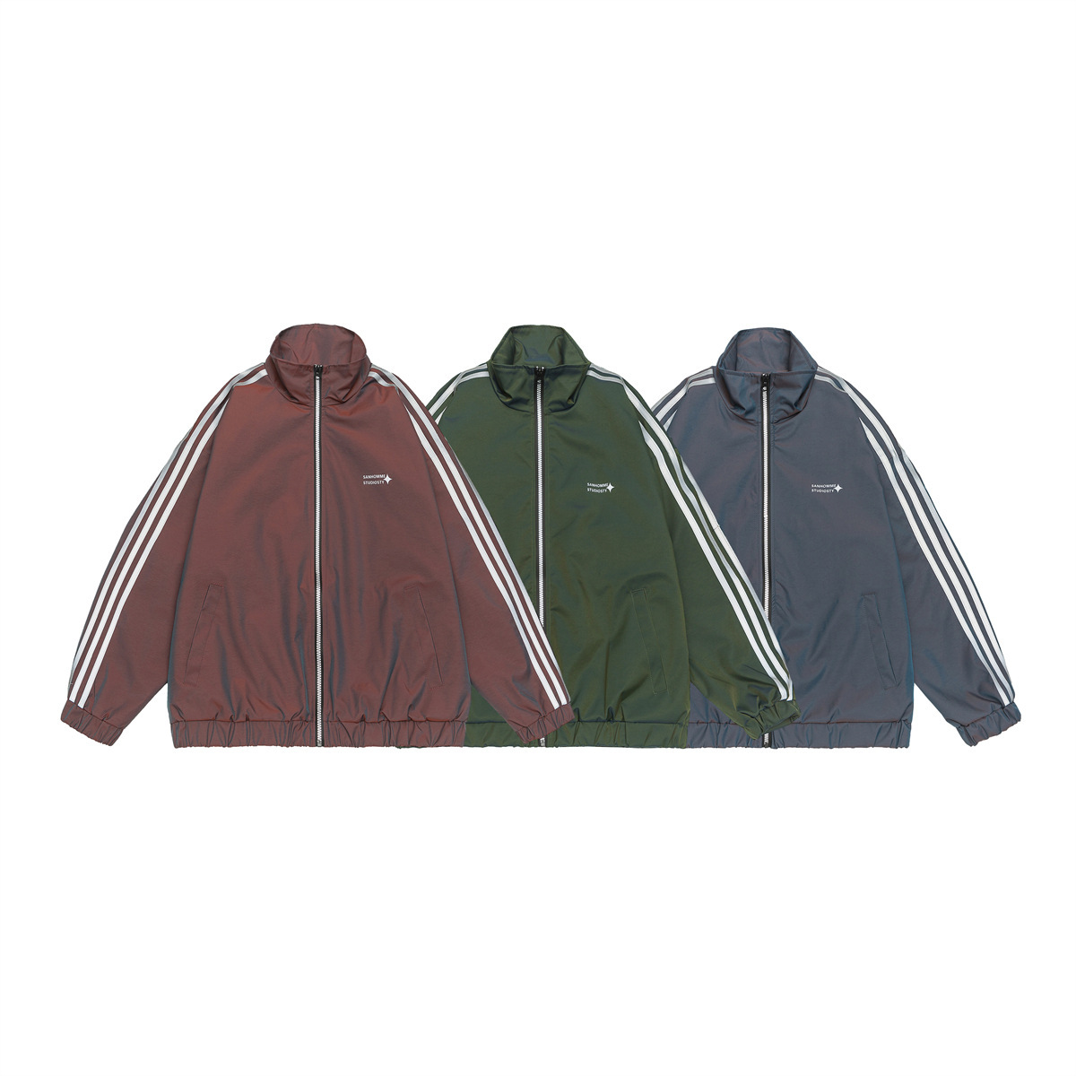 Japanese autumn retroreflective jacket, plus size, oversize