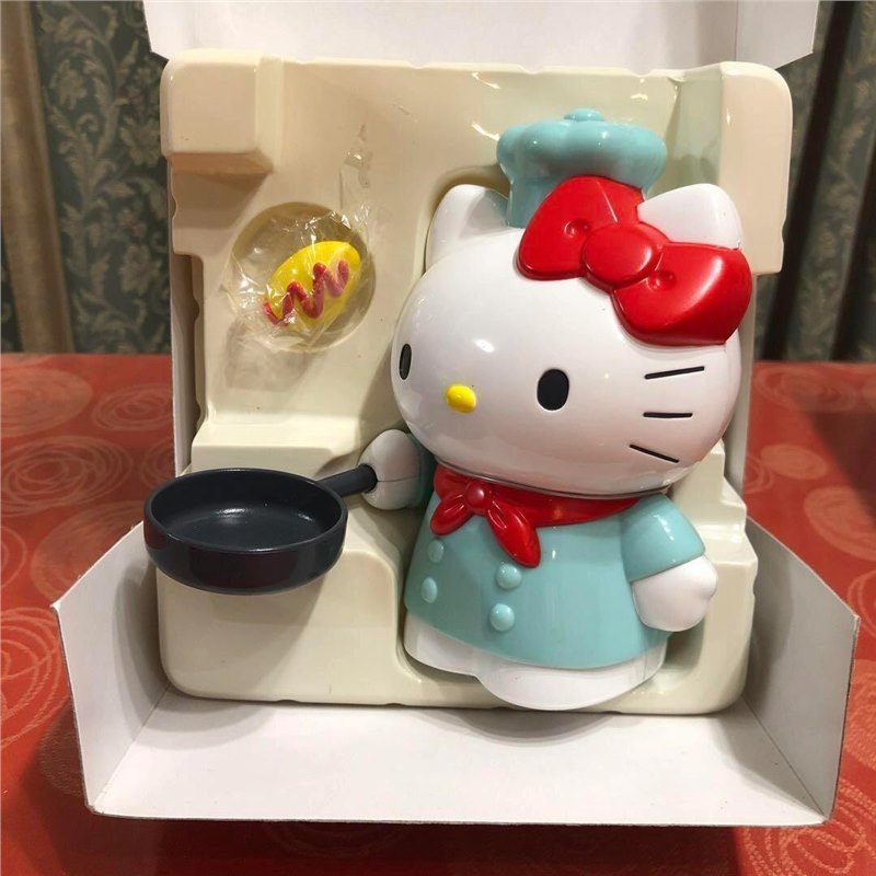 HelloKitty中古厨师凯蒂猫煎蛋玩偶三俪鸥颠锅玩具公仔送礼物情侣|undefined
