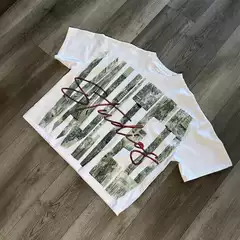 American-Style High Street Summer Street Fashion Crew Neck Letter Print T-Shirt Casual Unisex Versatile Short Sleeve
