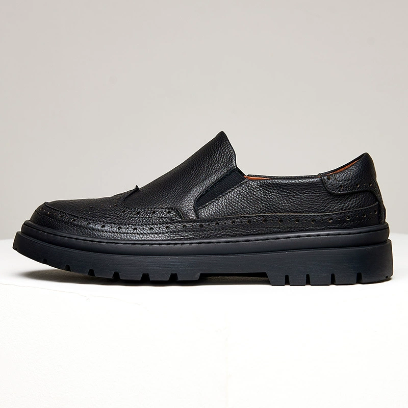 Black loafers English style, universal set