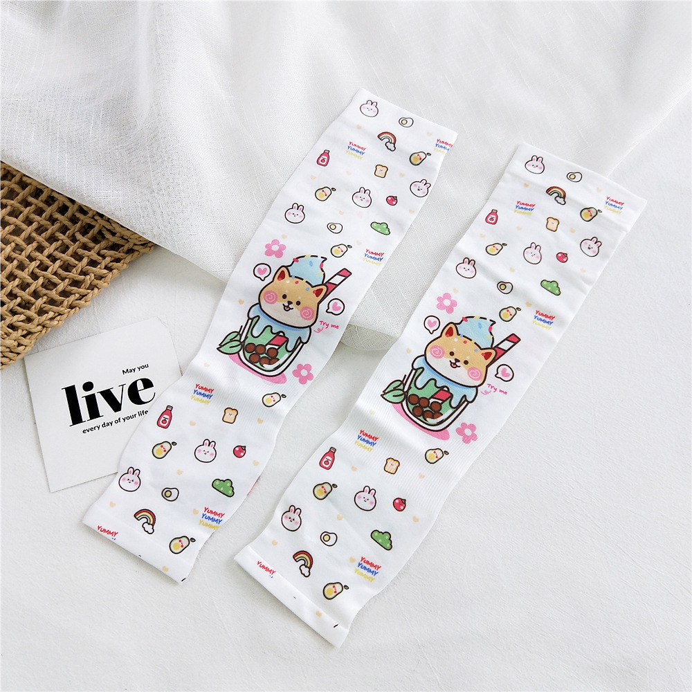 Cartoon Character Ice Silk Sunscreen Sleeves display picture 12