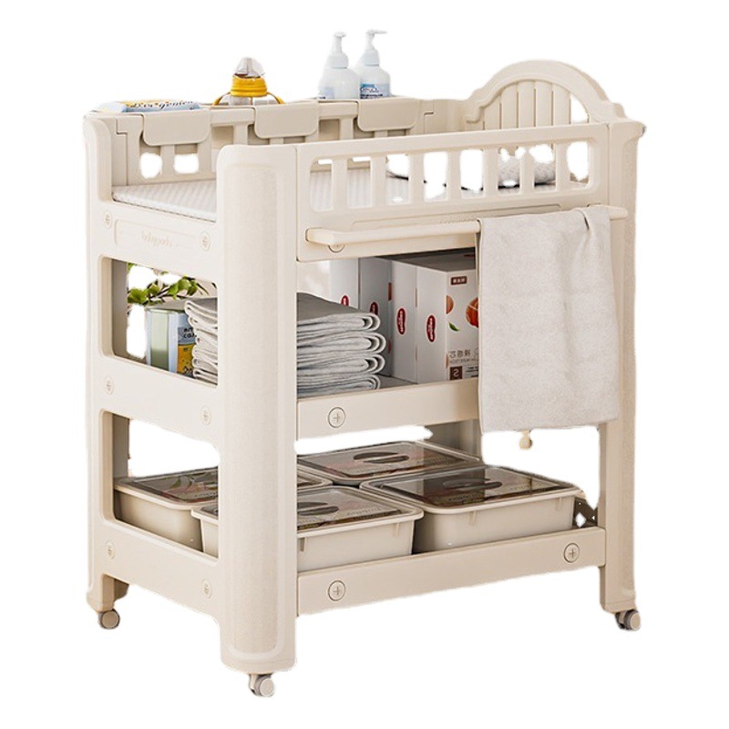 Mesa de pañales para bebés Babyviva Mesa de cuidado para tocar para bebés Cambio de pañales Cuna de baño para recién nacidos extraíble