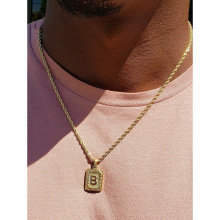 A 72903 Titanium steel letter clavicle necklace �Ѹ���ĸ�ٴ�