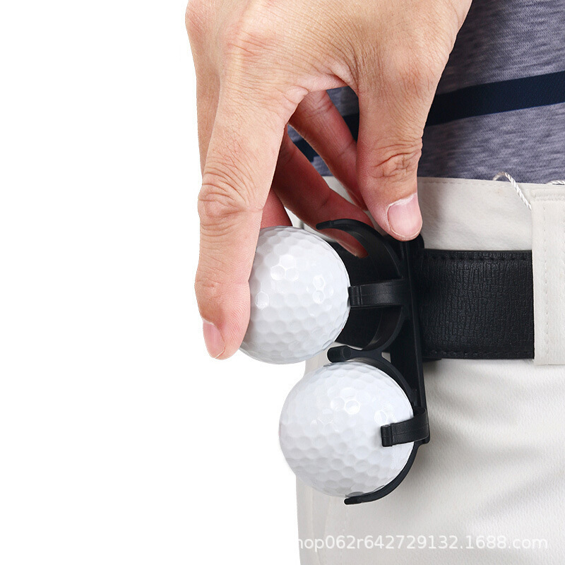 Abrazadera de golf giratoria plegable abrazadera de bola puede sostener dos bolas recogiendo abrazadera de bola doble abrazadera de bola accesorios de golf