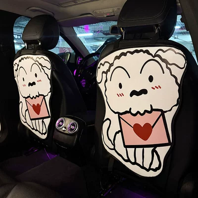 Long White Car Anti-Kick Chair back anti-kick pad - long-white-anti-kick-pad-2-pieces