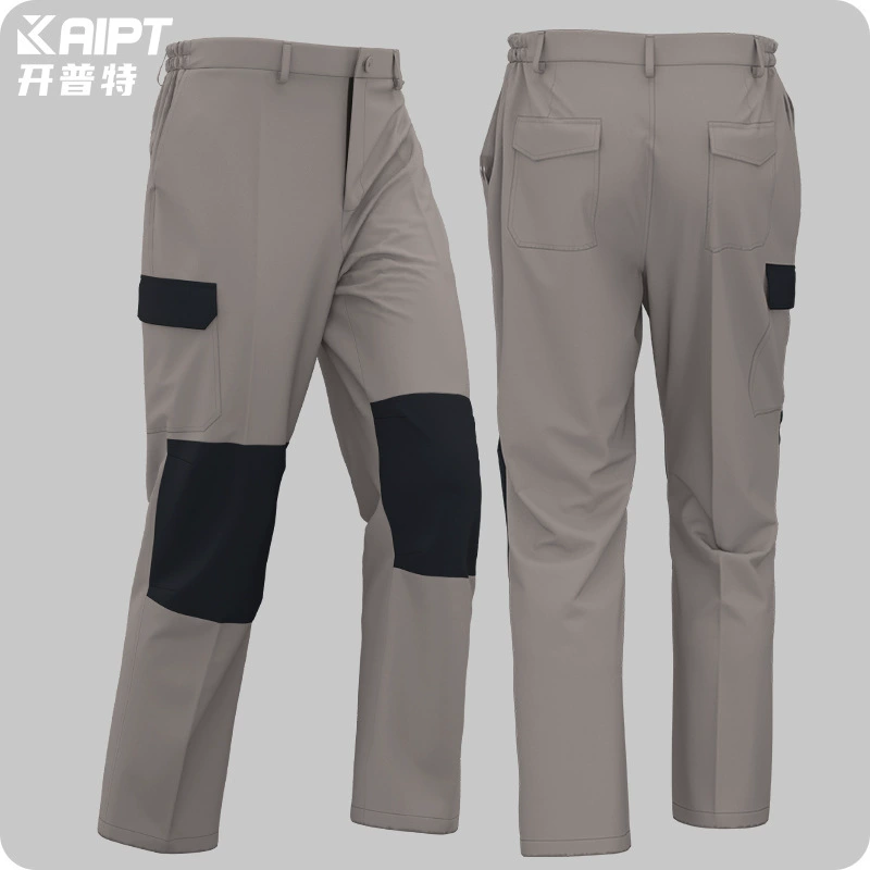 Трансграничный мужской защитный комбинезон с цветными блоками, износостойкие рабочие брюки с большими карманами и несколькими карманами, брюки для внешней торговли авторемонтной мастерской