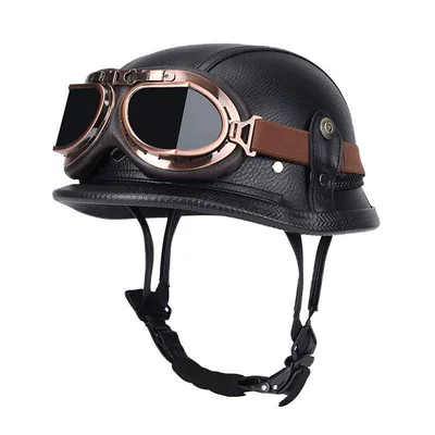 Motosiklet kaskı (dəbilqə) for All Seasons 3C Certified Electric - black-with-copper-mirror-m