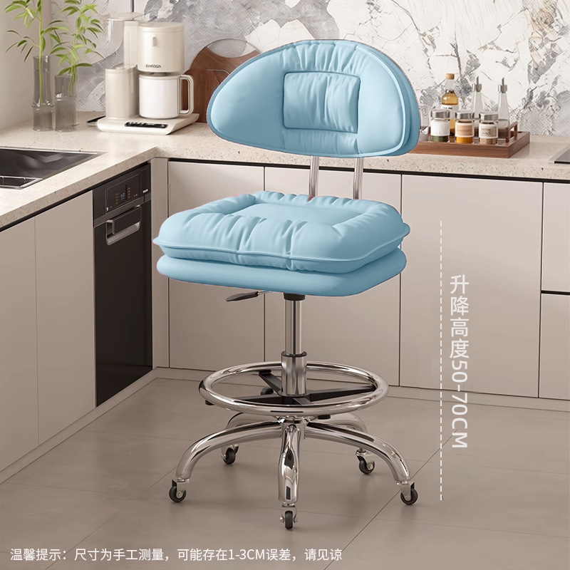 Taburete de cocina silla de bar casera silla de bar giratoria caja registradora taburete elevable respaldo silla de belleza silla de peluquería