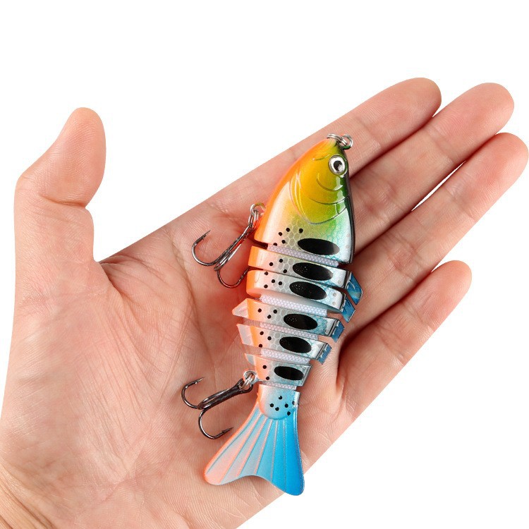 Yaohai Road Cebo de pesca de Asia Cebo de pesca de varias secciones Pescado de siete secciones Pesca en el mar Aparejos de pesca biónicos Cebo falso al por mayor