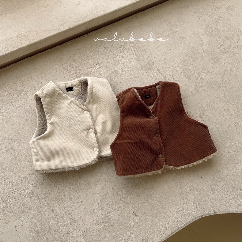 Niños y niñas de doble cara chaleco de felpa bebé ropa de invierno estilo coreano ropa para niños ropa de bebé chaleco de bebé