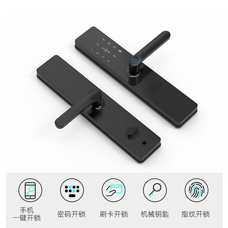 Cerradura Tongtong Hotel Apartment B & B Gestión remota Cerradura inteligente Puerta antirrobo Cerradura de contraseña de huellas dactilares Cerradura electrónica Bluetooth IC