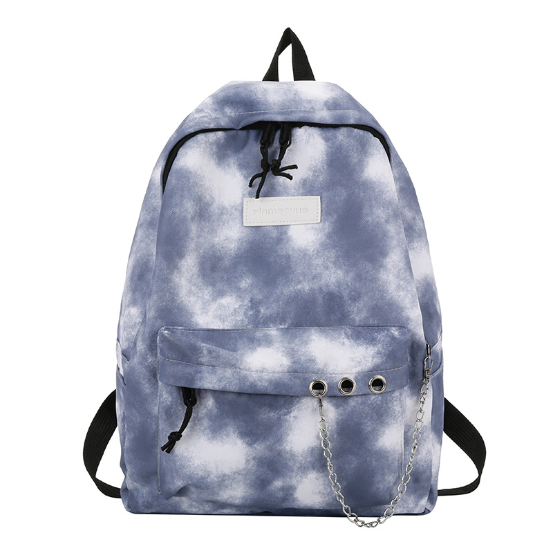 Mochila escolar de gran capacidad, bolso femenino, versión coreana, mochila para estudiantes de secundaria, mochila de viaje Mori tie-dye