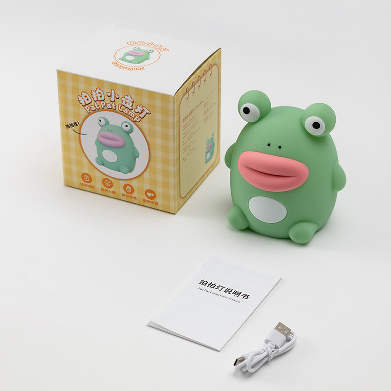 【越境】活力花鴨ランプ 子供用シリコンパッティングライト ナイトライト LED寝室用かわいいナイトライト ベッドサイドランプ|undefined