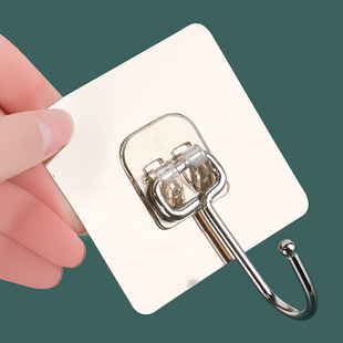 Seamless Large Hook Waterproof Strong Sticking Punch-Free Seamless Hook Hook Storage Rack Special Weighing Power
