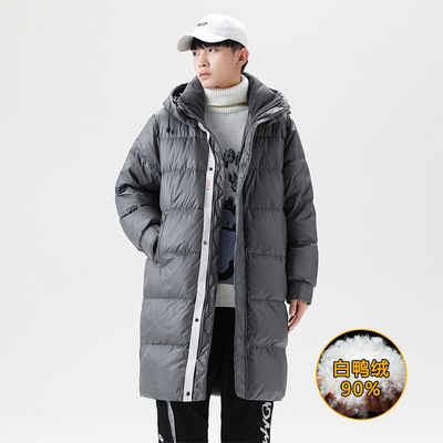 superior quality Mid length version Down Jackets 2022 winter thickening keep warm Duck handsome Chaopai man coat