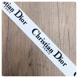 厂家批发潮牌字母印花织带男女外贸休闲服装侧边带棉带可订LOGO