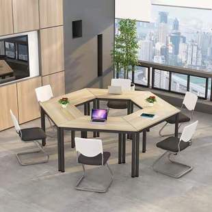 Customizable Combination Tables, Six-Sided Tables, Trapezoidal Tables, Student Tutoring Class Desks and Chairs, Training Splicing Conference Tables, Cross-Border