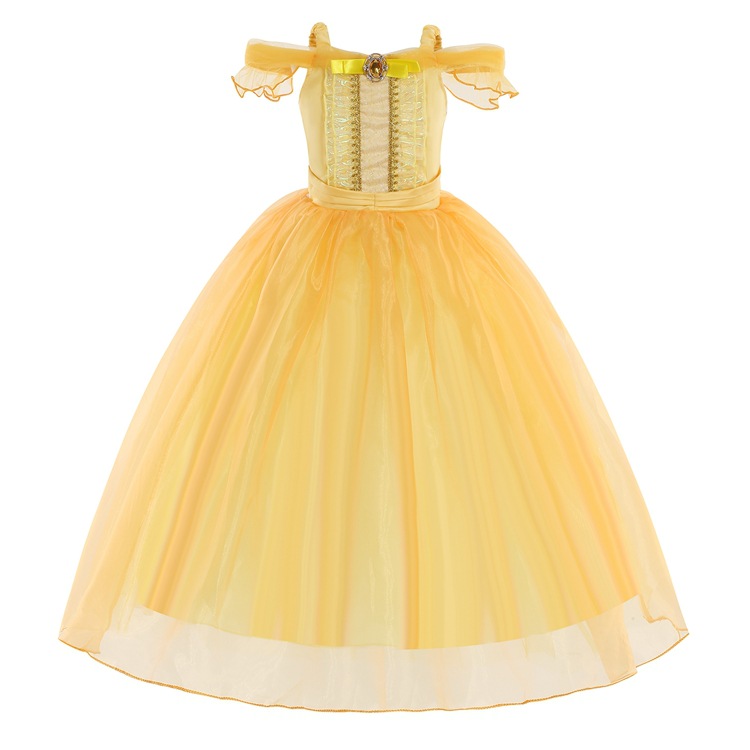 Ropa para niños vestido de niña vestido para niños vestido de princesa para niños vestido de campana de Halloween ropa de cosplay princesa vestido de ailuo