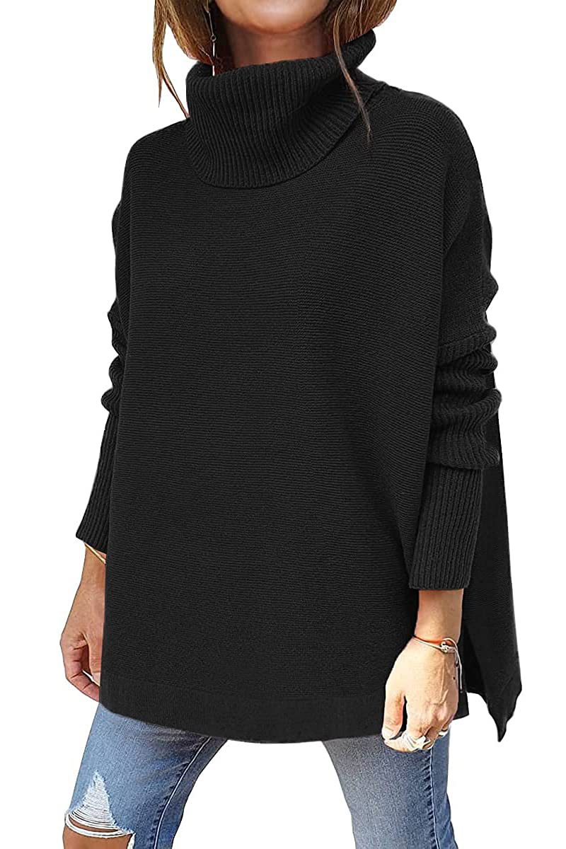 651g Weight Long Sleeve Sleeve Length Pullovers Placket Type Batwing Sleeve Sleeve Type Polyacrylonitrile Fiber Fabric Type Long Top Length Sweater Tops Type Daily Occasion Turtleneck Neckline Warm Function Slim Fit Type Solid Color Pattern Winter, Autumn Season Women'S Gender Patchwork Design Fashion Style Wholesale Women'S Fashion Solid Color Long Sleeve Patchwork Sweaters & Cardigans 7
