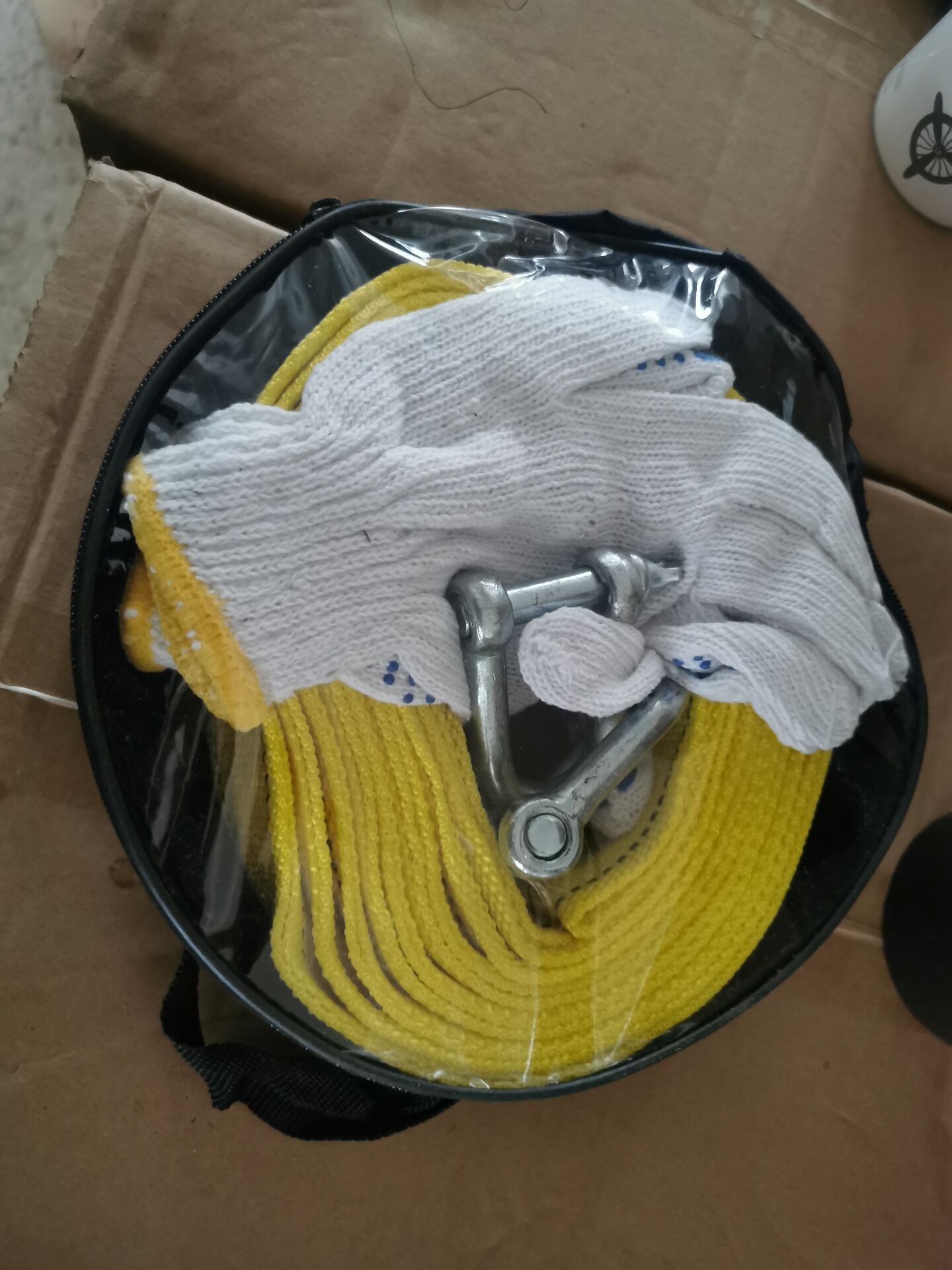 Cuerda de remolque de coche 5 M 8 t cuerda de tracción luminosa correa de remolque fuerte 10 T cuerda de carro engrosada para vehículo todoterreno