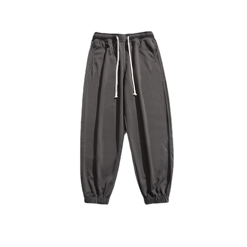 IZEXX Pantalones de chándal para hombre de estilo americano, marca de moda de otoño, pantalones largos deportivos informales de color sólido, versátiles y sencillos, estilo retro para hombre.