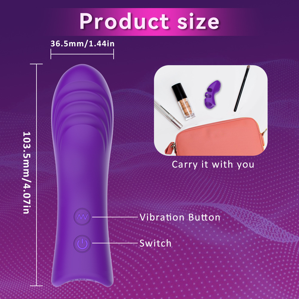 Star Shine Silikon-Vibrator mit 10 Frequenzen, Flirt- und Massagefunktion für Paare, Fingerhülle (Großhandel)_voghion.com