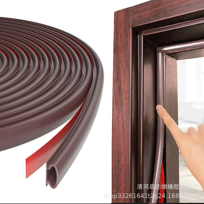 Factory Direct Supply of Anti-Theft Door Sealing Strip 6m Per Roll Tpe Windproof Entry Door Anti-Collision Soundproof Door Bottom Windproof Strip