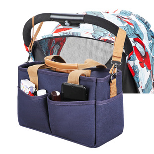 Source Manufacturer Wholesale Portable Stroller Hanging Bag Multi-functional Storage Bag Mother and Baby Supplies Bag Mommy Shoulder Bag