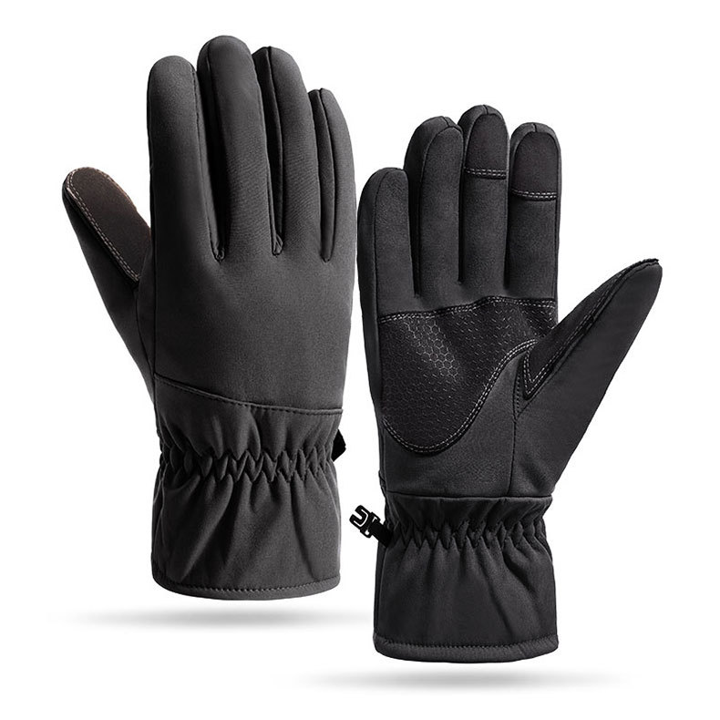 Men's Camouflage Outdoor Ski Tactical Gloves For Fall And Winter, Warm, Water-Resistant, Windproof, Fleece-Lined And Thickened For Cycling_desvips.com