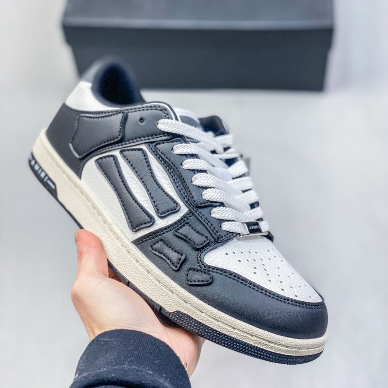 Putian Shoes Amiri Bone Shoes Light Luxury Couple Sneakers Fashion Men's and Women's Casual Shoes Versatile Trendy Shoes Skateboard Shoes