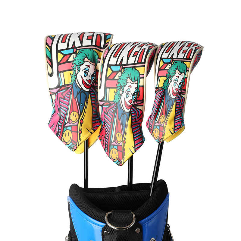 El Club de Golf vendedor caliente transfronterizo fijó la tapa del putter del payaso fijó la cubierta protectora del poste de madera tres o cuatro-pieza fijó la fábrica al por mayor