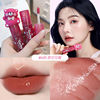 Cartoon moisturizing white lip gloss for dry skin, with little bears, mirror effect, plump lips effect