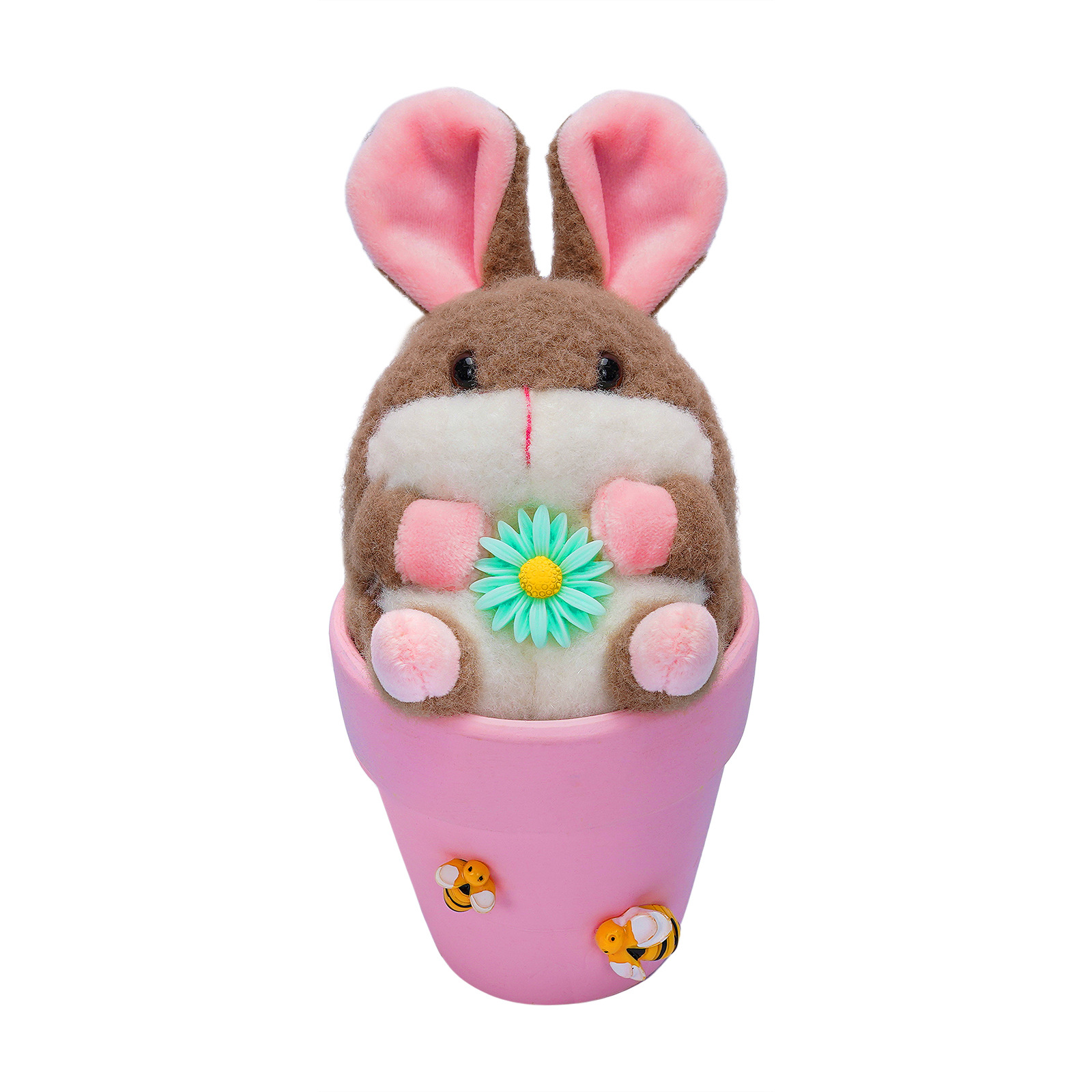 Transfronterizo nuevo conejo de Pascua muñeca decoración cerámica maceta conejo casa vacaciones atmósfera Decoración