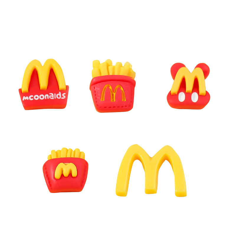 模擬食品おもちゃフライドポテト樹脂アクセサリー M 字型 DIY クリーム接着剤携帯電話ケース頭飾りヘアピン水カップステッカー冷蔵庫マグネット|undefined