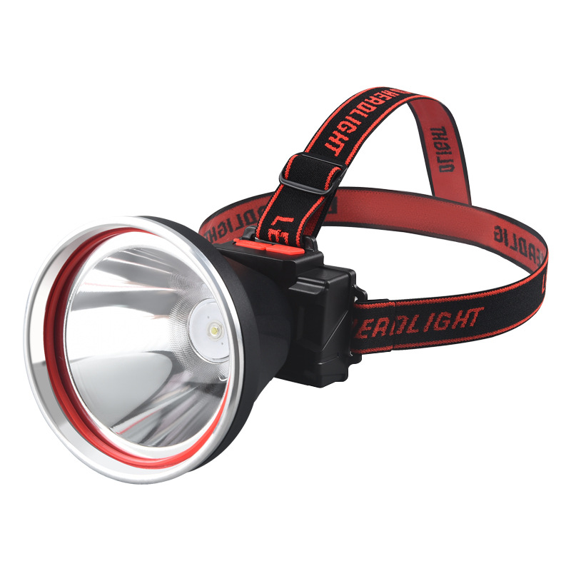 Linterna de inducción transfronteriza LED fuerte luz de largo alcance cabeza desgaste al aire libre multi-función recargable linterna de la lámpara de minero al por mayor