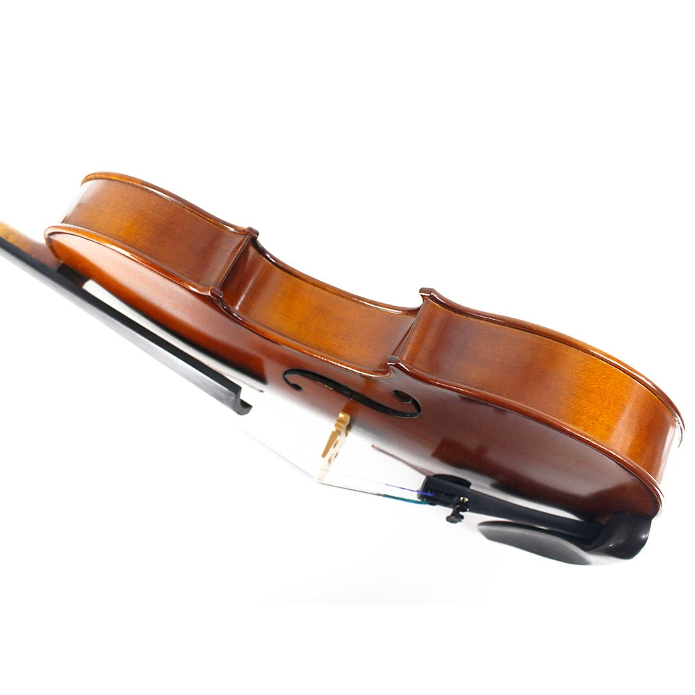 缪丝 Old violin naturally air-dried, patterned maple back, case and shoulder rest, solid wood violin for beginners' grade examination