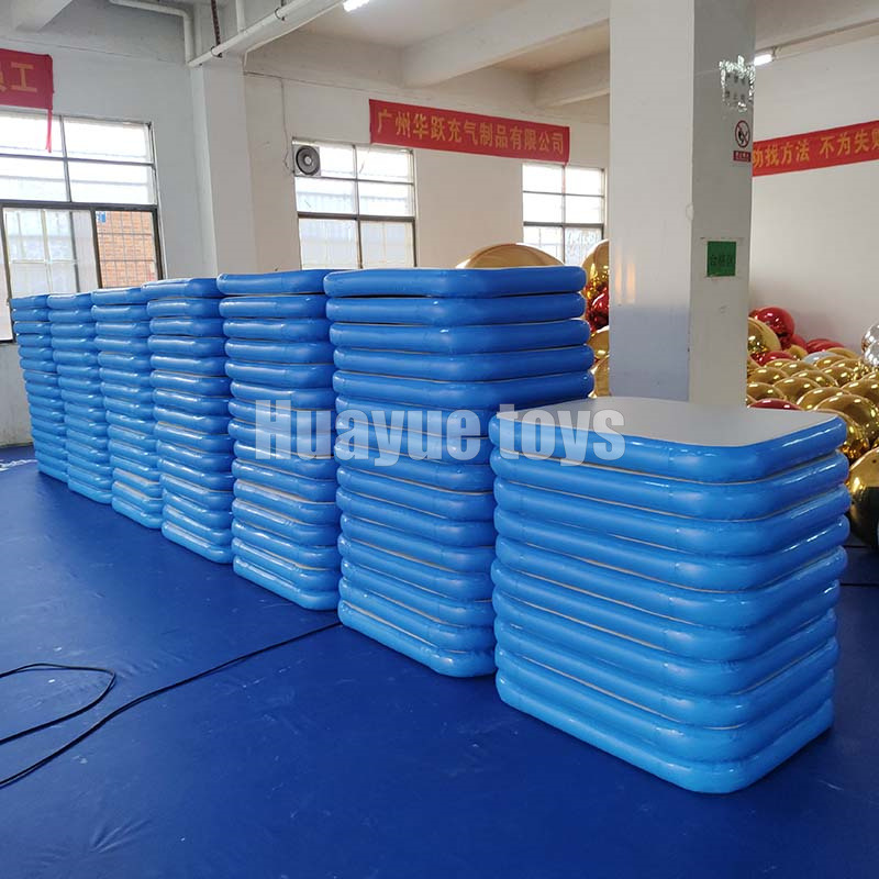 Taekwondo Air Cushion Parkour Training Air Cushion Martial Arts Somersault Air Cushion Inflatable Flat Brushed Gymnastics Yoga Mat Protection