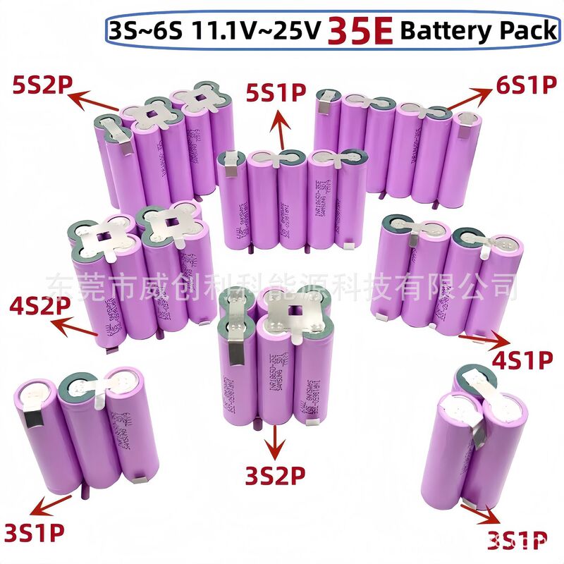 Assemble 12V Hand Drill Power Tool with 18650 Lithium Battery Pack Screwdriver 21V Electric Wrench Battery 18V