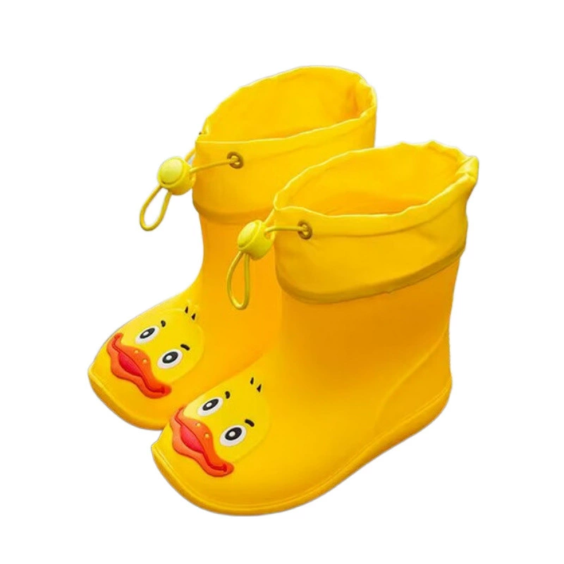 B.Duck, детский плащ на все сезоны, обувь, нескользящие водонепроницаемые мультяшные ботинки для мальчиков, 2–7 лет