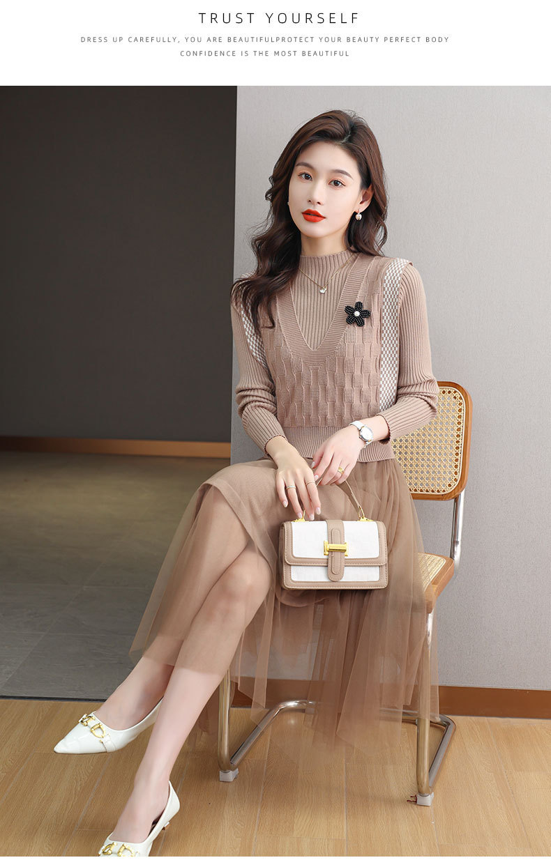 E6115 1230K ĐỒ BỘ NỮ TAIRYA ÁO LEN CẢ BỘ 2 MÓN MÙA XUÂN THU ĐÔNG TRÔNG TRẺ HƠN TUỔI THỜI TRANG NỮ G04 SẢN PHẨM MỚI