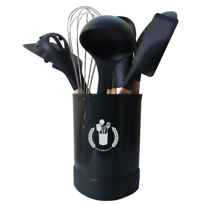 Transfronterizo 11 piezas de silicona de cocina antiadherente de silicona leche blanca de grado alimenticio conjunto de cocina de silicona al por mayor