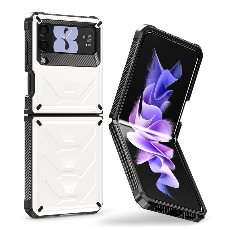 For Samsung Galaxy Z Flip3 folding phone case TPU armored case zflip3 anti-fingerprint protective cover